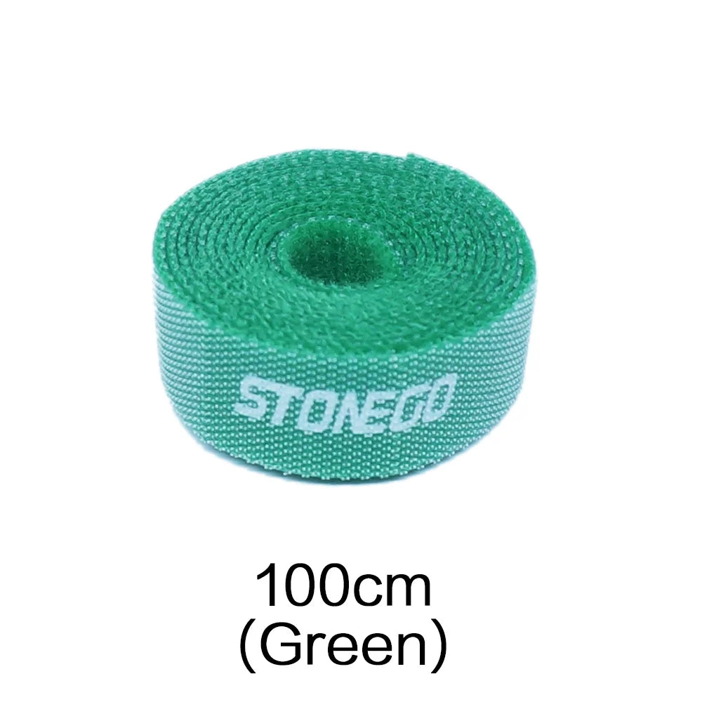 STONEGO Tearable USB Cable Winder Cable Organizer Ties Mouse Wire Earphone Holder HDMI Cord Free Cut Management Phone Hoop Tape
