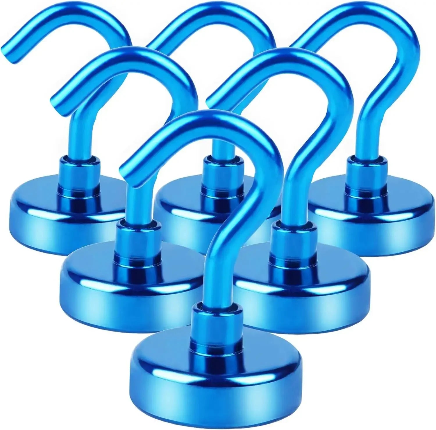 6pcs Magnetic Hooks, 25Lbs Strong Heavy Duty Cruise Magnet S-Hooks for Hanging, Cabins, Grill, Kitchen, Garage, Workplace and Of