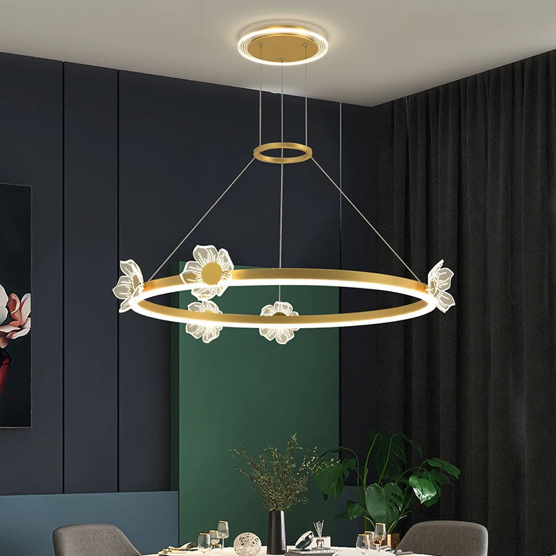 New Modern LED Chandelier Lighting For Living Kid's Room Butterfly Light Indoor Lamps Parlor Foyer Lustres Chandeliers Luminaire