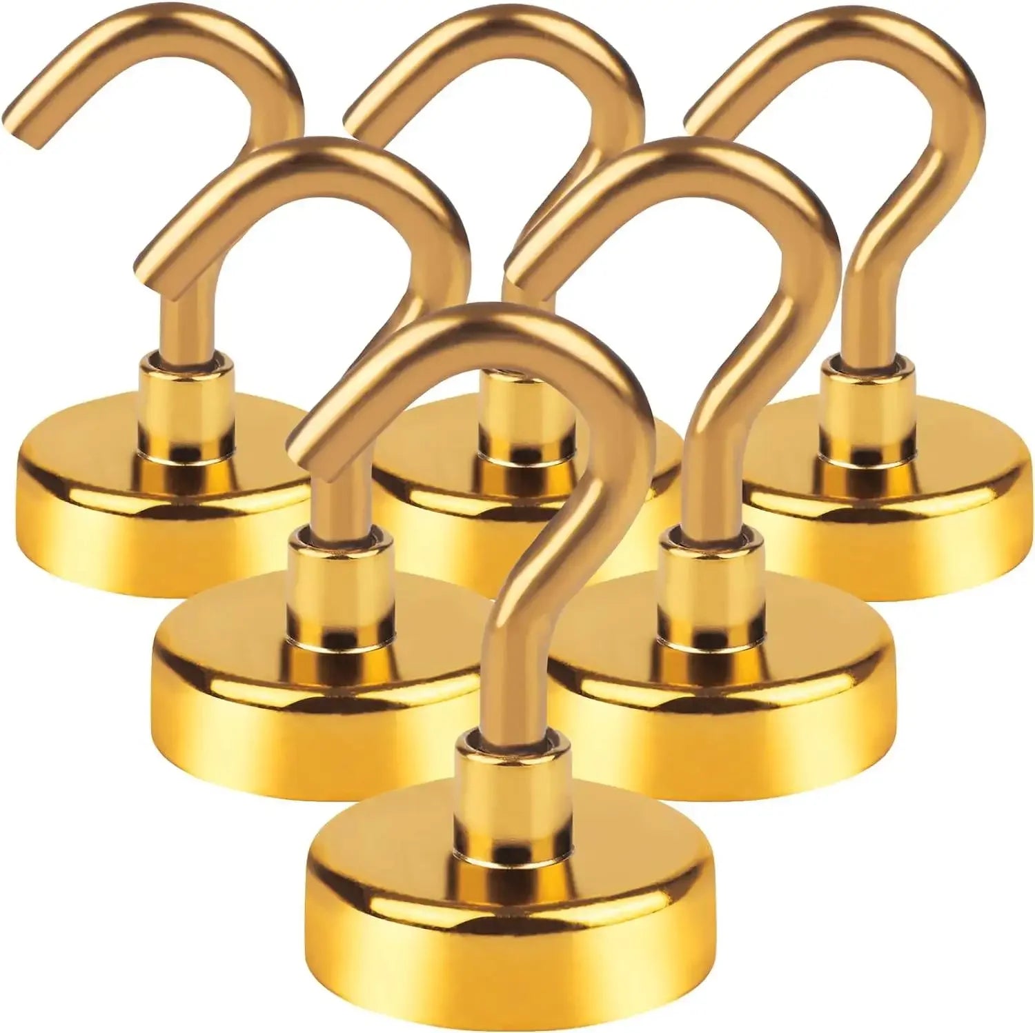 6pcs Magnetic Hooks, 25Lbs Strong Heavy Duty Cruise Magnet S-Hooks for Hanging, Cabins, Grill, Kitchen, Garage, Workplace and Of