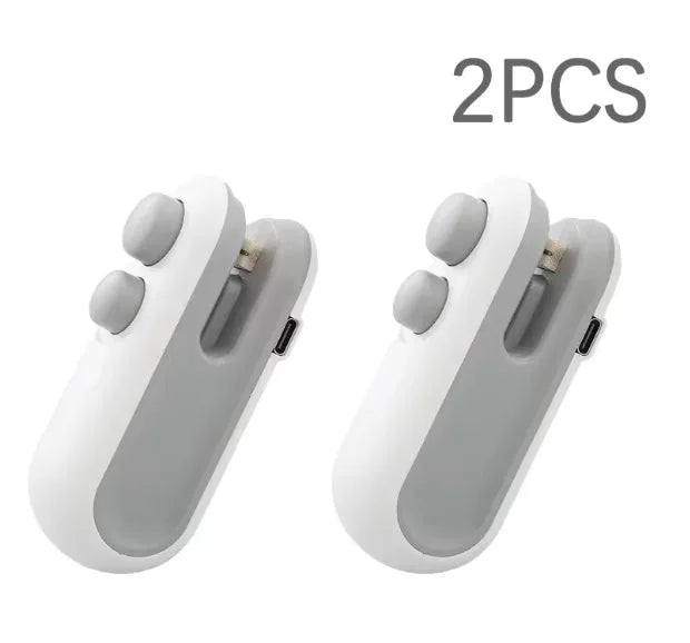 Mini Portable Sealing Machine, 2-in-1 Snack Household Rechargeable Sealing Machine, Vacuum Preservation Sealing Machine