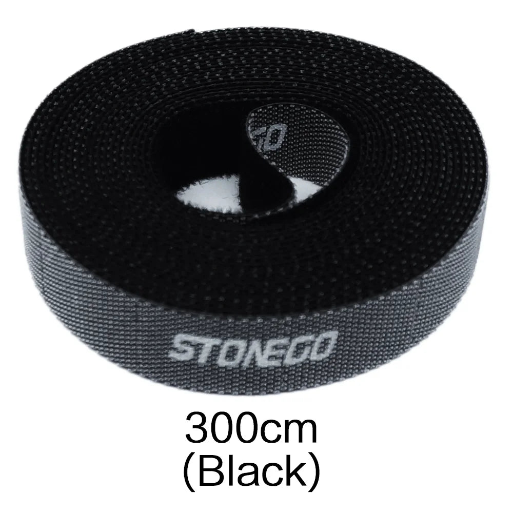 STONEGO Tearable USB Cable Winder Cable Organizer Ties Mouse Wire Earphone Holder HDMI Cord Free Cut Management Phone Hoop Tape