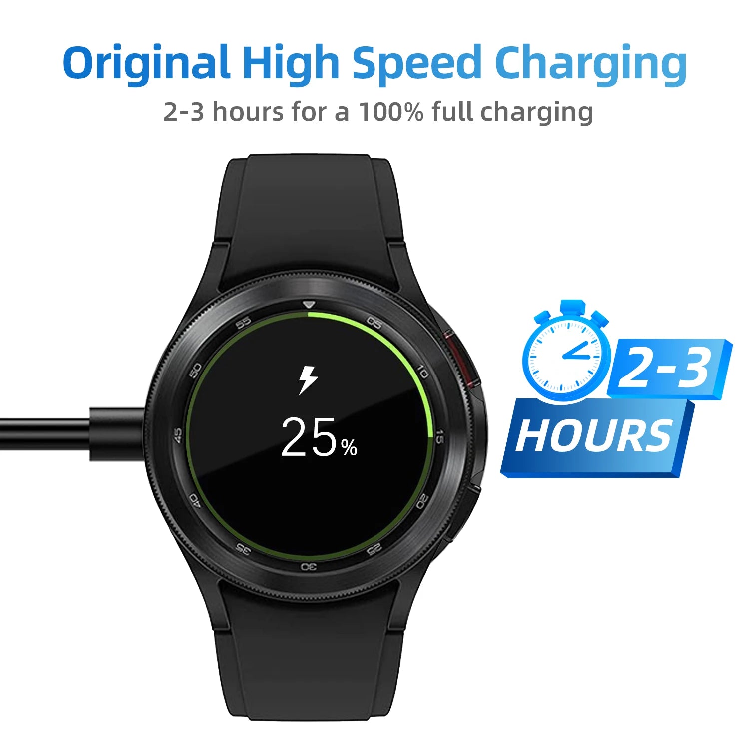 For Samsung Galaxy Watch 7/6/6 Classic/5/5 Pro Charger USB-C Charger Smart Watch Charger Replacement Charger