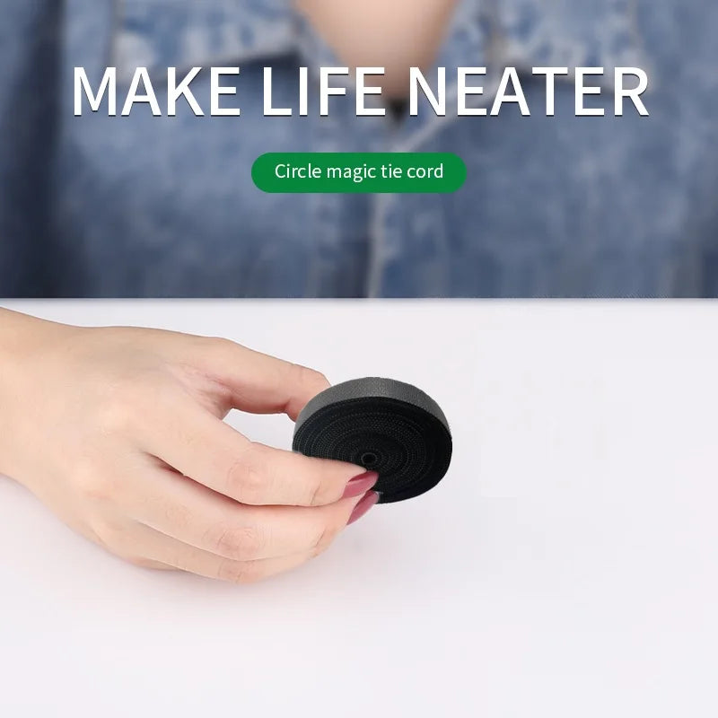 1/3/5m Tearable Cable Organiser Cable Winder Tape Protector Mouse Wire Earphones Cable Organizer Ties Protector Cable Management