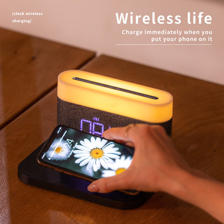 Wireless Charging LED Time Screen 15W Fast Charging Night Light