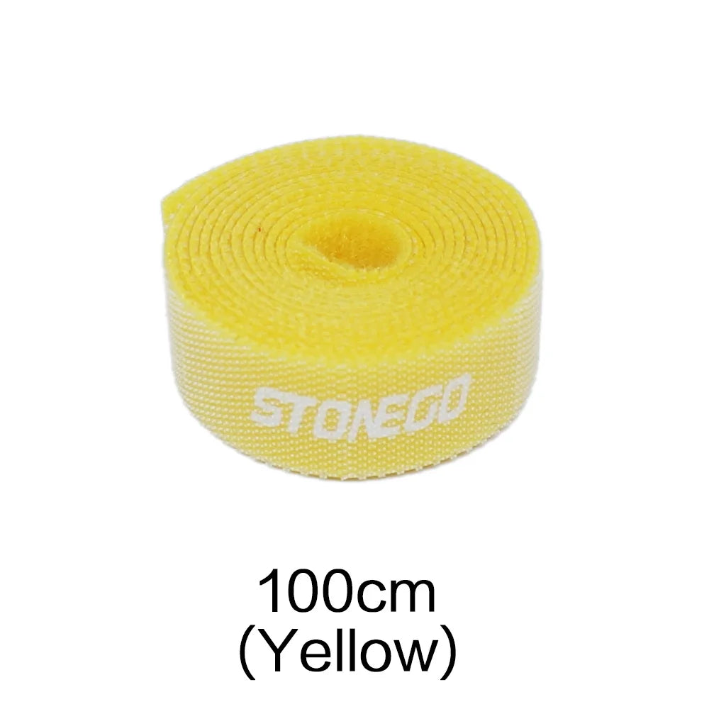 STONEGO Tearable USB Cable Winder Cable Organizer Ties Mouse Wire Earphone Holder HDMI Cord Free Cut Management Phone Hoop Tape