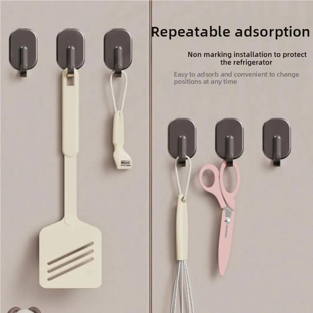 1/3/5PCS Heavy Duty Magnetic Hook For Kitchen Bathroom Refrigerator Magnets Hooks Key Towel Storage Holder Wall Mount Hangers