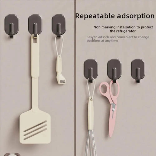 1/3/5PCS Heavy Duty Magnetic Hook For Kitchen Bathroom Refrigerator Magnets Hooks Key Towel Storage Holder Wall Mount Hangers